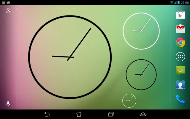 Resizable Clock android App screenshot 1